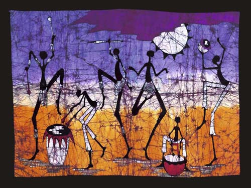 Gathering in the Kalahari I by Okavango - African Wildlife Art Print for Home Decor