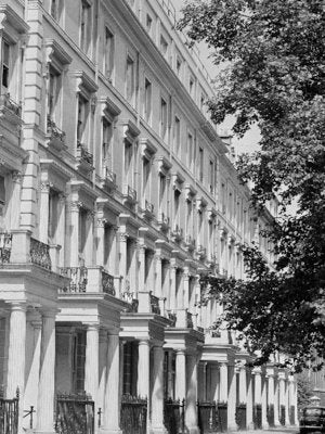 Terraced Houses London II by John Gay - London Cityscape Art Print 31.5 x 20.5