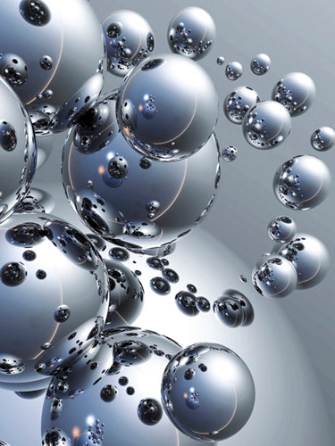 Silver Orbs by Trevor Scobie Wall Art Décor 23 1/2 x 31 1/2 Art Print