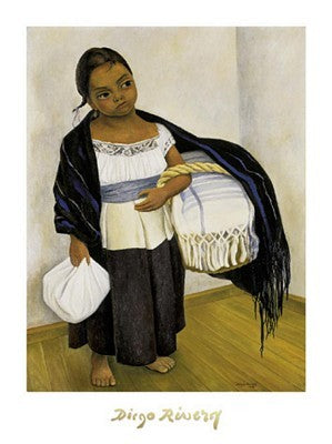 Nino con Cestp by Diego Rivera Wall Art Décor 31 1/2 x 23 1/2 Art Print