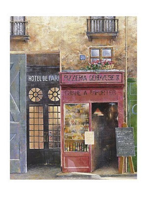 Hotel de Paris by Christian Gustin Wall Art Décor 31 1/2 x 23 1/2 Art Print