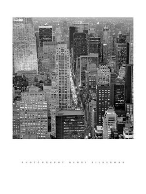 Fifth Avenue at Dusk by Henri Silberman Wall Art Décor 31 1/2 x 23 1/2 Art Print