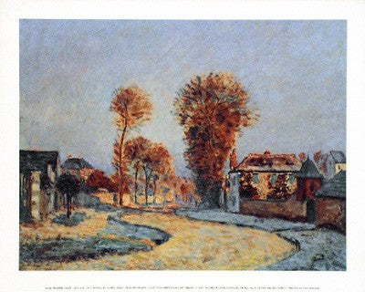 Premiere Gelee by Alfred Sisley - Exquisite Winter Landscape Art Print