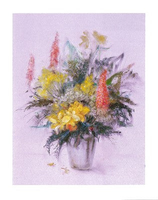 Blumenstrauss III by Mimi Selzner Wall Art Décor 11 3/4 x 9 1/2 Art Print