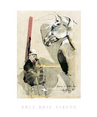 Gregory im Kinderzirkus by Rolf Knie Wall Art Décor 11 3/4 x 9 1/2 Art Print