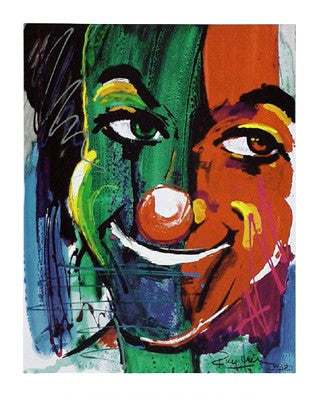 Face of the Clown by Rolf Knie Wall Art Décor 11 3/4 x 9 1/2 Art Print