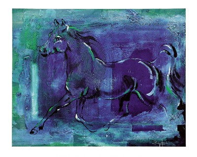 Blue Mood by Rolf Knie Wall Art Décor 9 1/2 x 11 3/4 Art Print