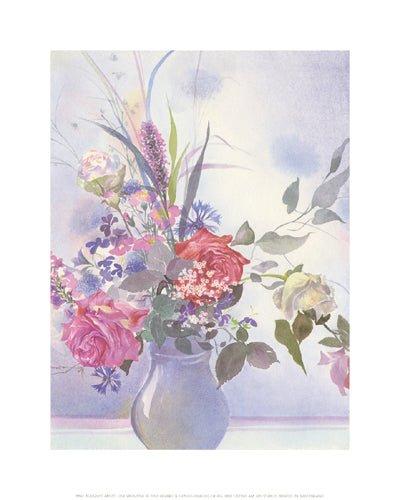 Bouquet by Lisa Valbuena Wall Art Décor 11 3/4 x 9 1/2 Art Print