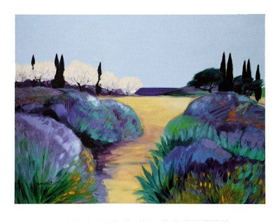 Jardins Bord de Mer by Claude Hemeret Wall Art Décor 9 1/2 x 11 3/4 Art Print