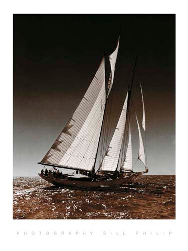 Sailing at Cowes I by Bill Philip Wall Art Décor 11 3/4 x 9 1/2 Art Print