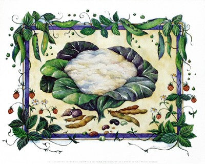 Cauliflower by Monika Broeske Wall Art Décor 9 1/2 x 11 3/4 Art Print