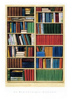 La Bibliotheque Anglaise by Gary Walton Wall Art Décor 27 1/2 x 19 3/4 Art Print