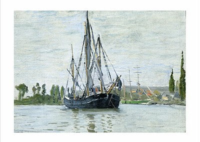 Chasse-Maree a l'Ancre by Claude Monet Wall Art Décor 19 3/4 x 27 1/2 Art Print