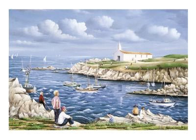 Plage Vendeenne by Fernand Toussaint Wall Art Décor 19 3/4 x 27 1/2 Art Print