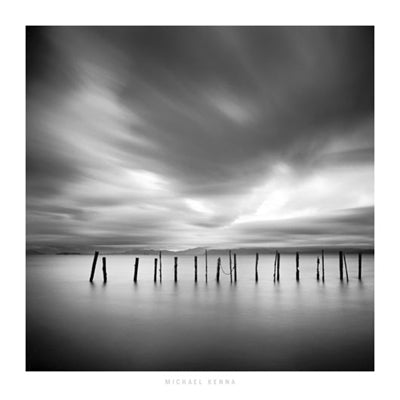 Twenty Sticks, Kohoku, Honshu, Japan, 2003 by Michael Kenna Wall Art Décor 27 1/2 x 27 1/2 Art Print