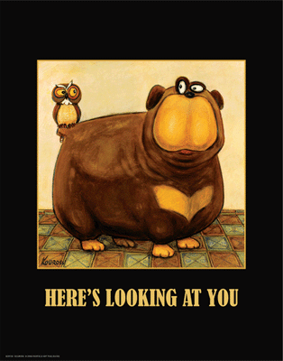 Here's Looking at You by Kourosh Wall Art Décor 14 x 11 Art Print