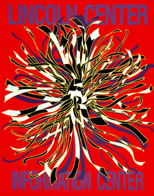 Lincoln Center Information Center, 1989 by Dorothy Gillespie Wall Art Décor 40 x 32 Art Print