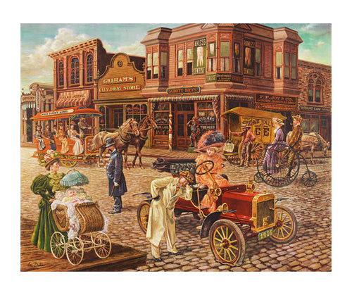 Main Street by Lee Dubin Wall Art Décor 28 ½ x 34 Art Print