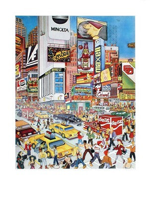 Times Square by Susannah MacDonald Wall Art Décor 25 3/8 x 19 3/4 Art Print