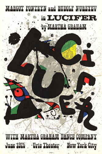 Lucifer by Joan Miró Wall Art Décor 31 ½ x 21 Art Print