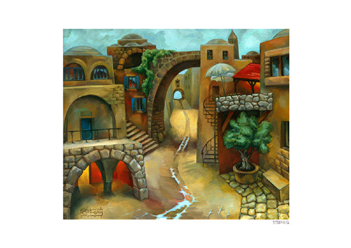 Rain's Gentle Touch by Deborah Kotovsky Wall Art Décor 11 5/8 x 16 ½ Art Print