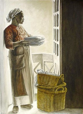 Lady by the Window by Consuelo Gamboa Wall Art Décor 34 x 26 Art Print