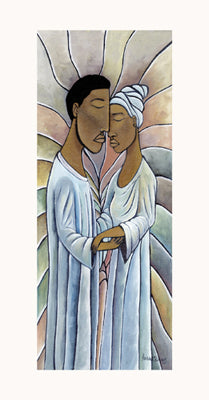 Spiritual Embrace by Nathaniel Barnes Wall Art Décor 28 1/4 x 14 7/8 Art Print
