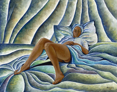 Dreaming Woman by Nathaniel Barnes Wall Art Décor 27 x 32 Art Print