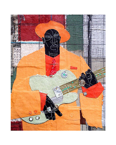 Player in Town by Willie Torbert Wall Art Décor 25 x 19 7/8 Art Print