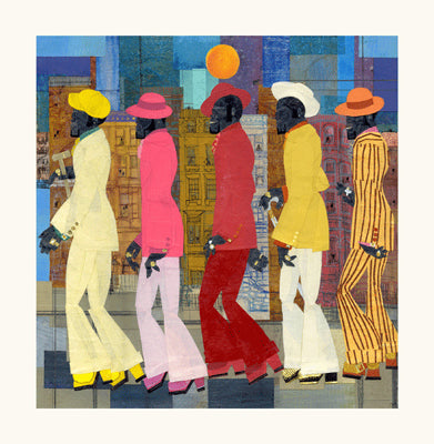 Five Deep by Willie Torbert Wall Art Décor 24 1/2 x 24 Art Print