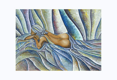 Reclining Nude by Nathaniel Barnes Wall Art Décor 13 x 19 Art Print