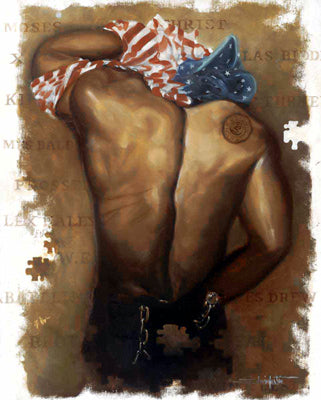 Unknown Soldier Male by Edwin Lester Wall Art Décor 26 x 22 Art Print