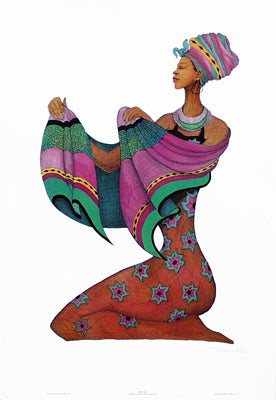 Shanna's Shawl by Albert Fennell Wall Art Décor 30 3/4 x 21 Art Print