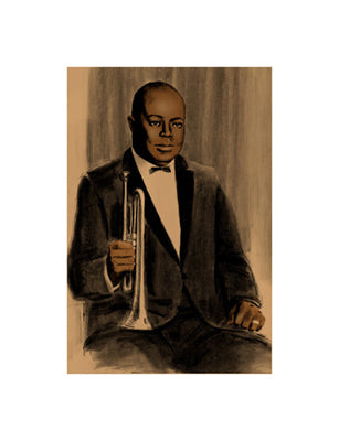 Joe King Oliver by Clifford Faust Wall Art Décor 17 x 13 Art Print