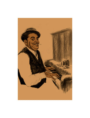 Fats Waller by Clifford Faust Wall Art Décor 17 x 13 Art Print