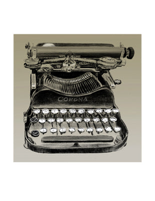 Vintage Typewriter, Corona by Clifford Faust Wall Art Décor 11 x 8 1/2 Art Print
