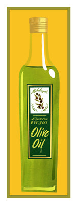 Extra Virgin Olive Oil by Clifford Faust Wall Art Décor 22 1/2 x 8 1/2 Art Print