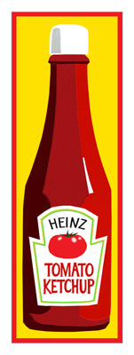 Tomato Ketchup by Clifford Faust Wall Art Décor 22 1/2 x 8 1/2 Art Print
