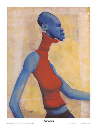 Struttin by Cbabi Bayoc Wall Art Décor 27 x 21 Art Print
