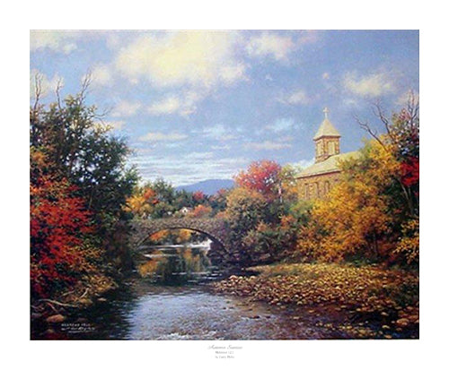 Autumn Sunrise by Larry Dyke Wall Art Décor 19 x 23 Art Print