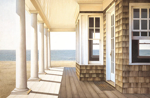 Hampton Porch by Daniel Pollera Wall Art Décor 22 x 29 7/8 Art Print