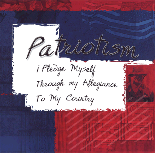 Patriotism by Lenny Karcinell Wall Art Décor 8 x 8 Art Print