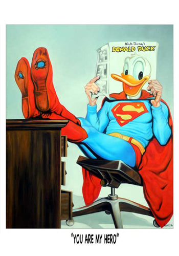 You Are My Hero by Michael Loeb Wall Art Décor 20 x 14 Art Print