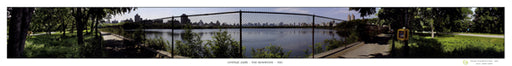 Central Park - The Reservoir, NYC by Pierre Hebert Wall Art Décor 5 1/8 x 39 3/4 Art Print