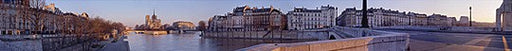 Ile Saint-Louis, Paris by Pierre Hebert Wall Art Décor 5 1/8 x 39 3/4 Art Print