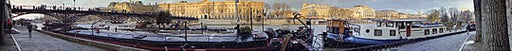 Les Quais, Paris by Pierre Hebert Wall Art Décor 5 1/8 x 39 3/4 Art Print