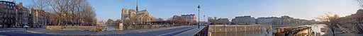 Notre Dame, Paris by Pierre Hebert Wall Art Décor 5 1/8 x 39 3/4 Art Print