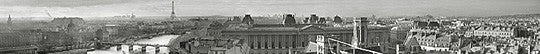 Paris B&W by Pierre Hebert Wall Art Décor 5 1/8 x 39 3/4 Art Print