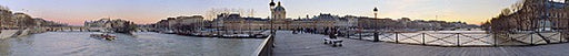 Pont de Arts, Paris by Pierre Hebert Wall Art Décor 5 1/8 x 39 3/4 Art Print