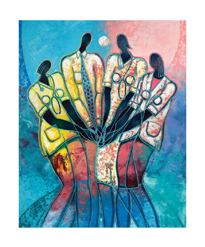 The Caregivers by Larry Poncho Brown Wall Art Décor 26 1/8 x 21 ¾ Art Print